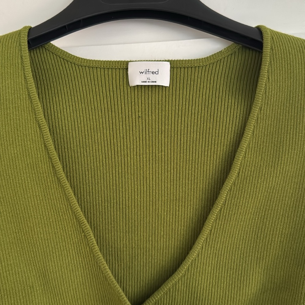 Aritzia Wilfred All Tied Up Sweater Crop - Picture 6 of 12